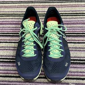 Blue and green on clouds - only worn twice!! In perfect condition and sooo cute